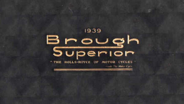 1939 Brough Superior Catalogue