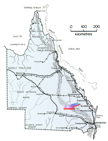 qld towns Queensland+map
