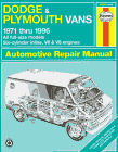 Dodge & Plymouth Vans Automotive Repair Manual