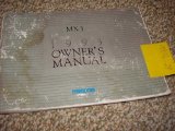 1993 Mazda MX3 MX-3 Owners Manual