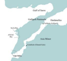 Map of Gallipoli