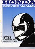 Honda Service Manual (88-89 91-94 vt600c,cd, Shadow VLX)