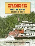 Steamboats On The River Coloring Book