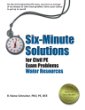 Six-Minute Solutions for Civil PE Exam Problems: Water Resources