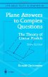 Plane Answers to Complex Questions: The Theory of Linear Models