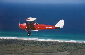 Tiger Moth at Byron Bay